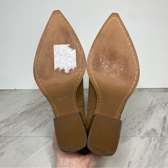 Marc Fisher Oshay Tan / Light Brown Suede Bootie 9M - Picture 13 of 14